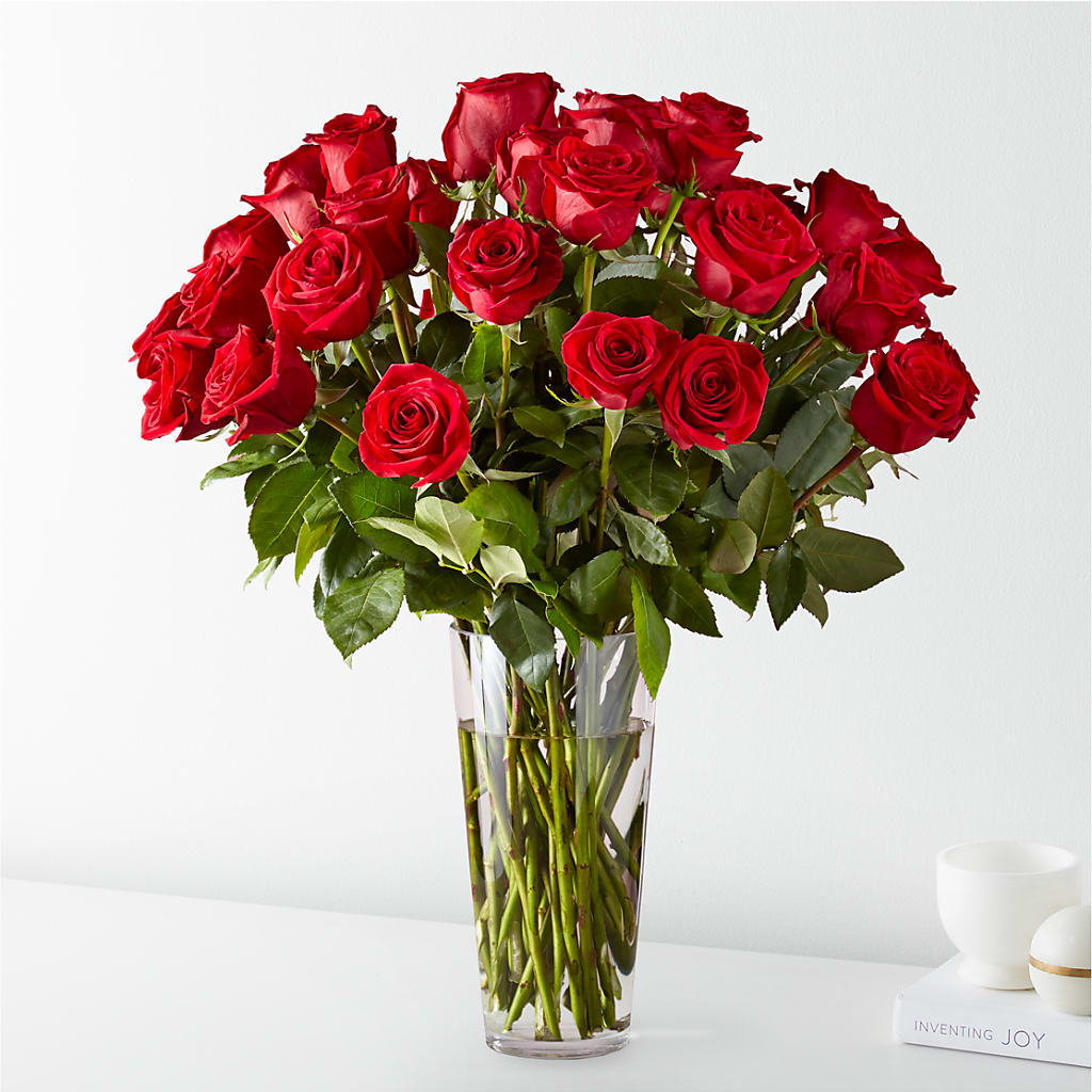 Long Stem Red Rose Bouquet – Secret Garden By Leo, Chicago IL