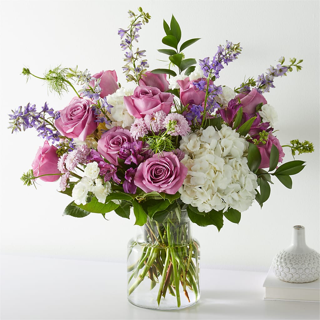 Violet Caress Bouquet – Secret Garden By Leo, Chicago IL