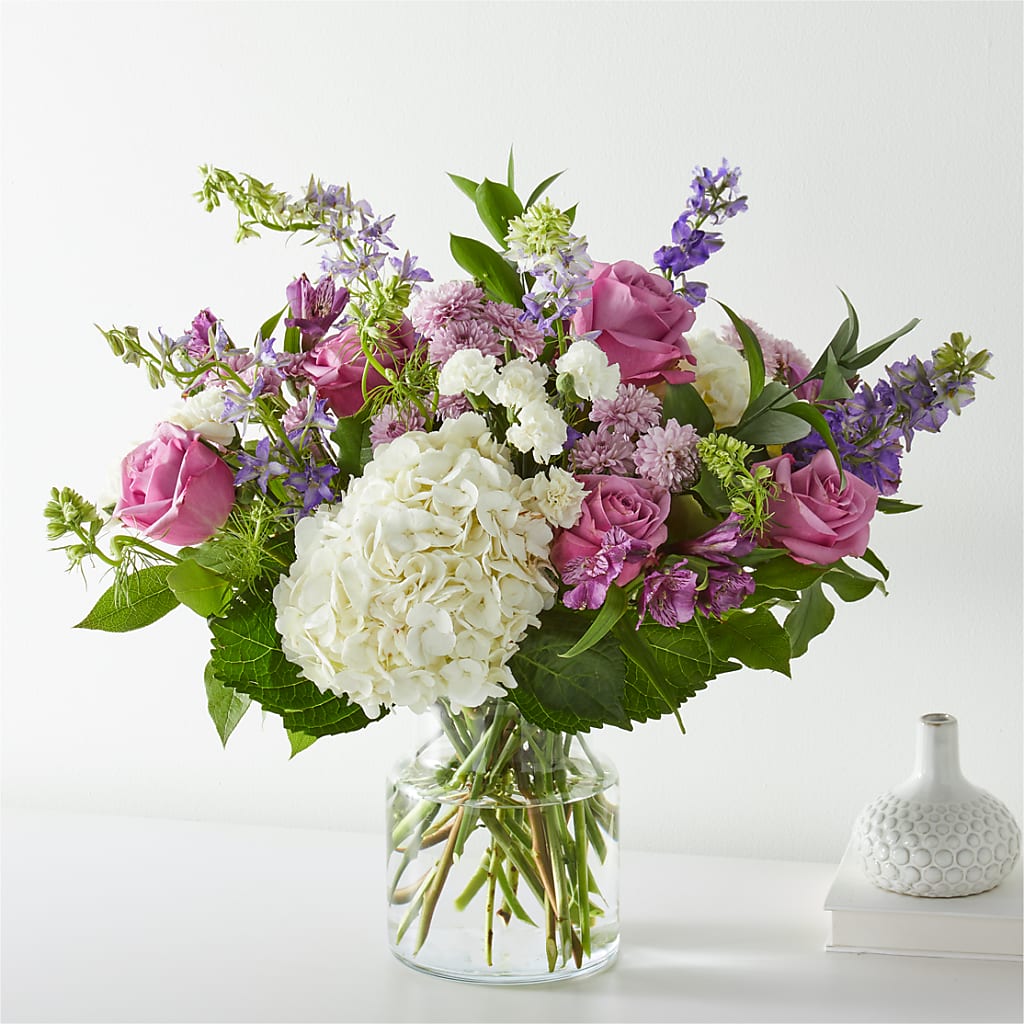Violet Caress Bouquet – Secret Garden By Leo, Chicago IL