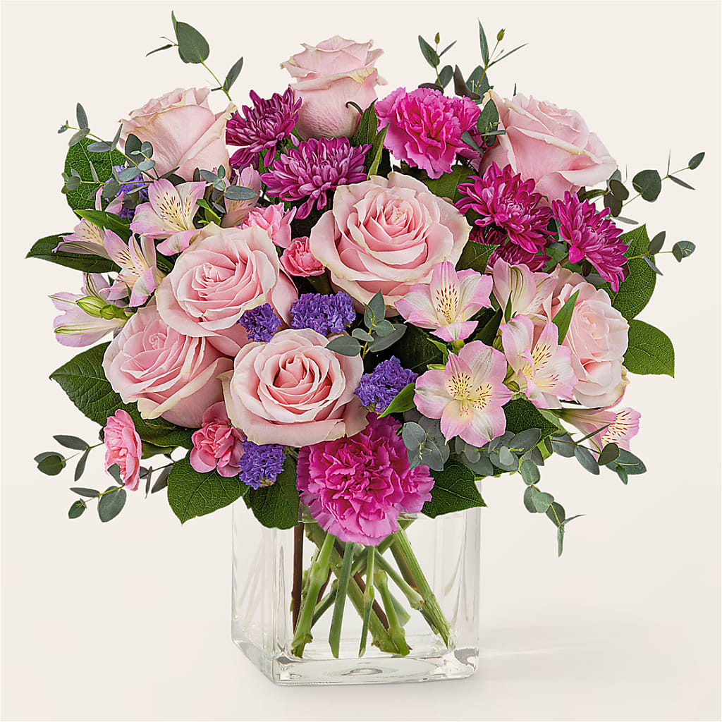 Rosy Radiance Bouquet – Secret Garden By Leo, Chicago IL