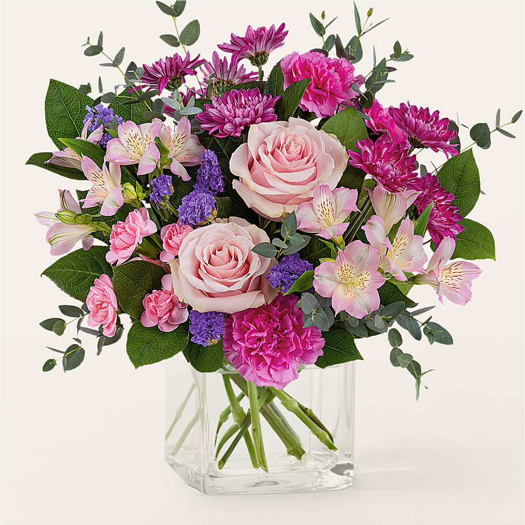 Rosy Radiance Bouquet – Secret Garden By Leo, Chicago IL