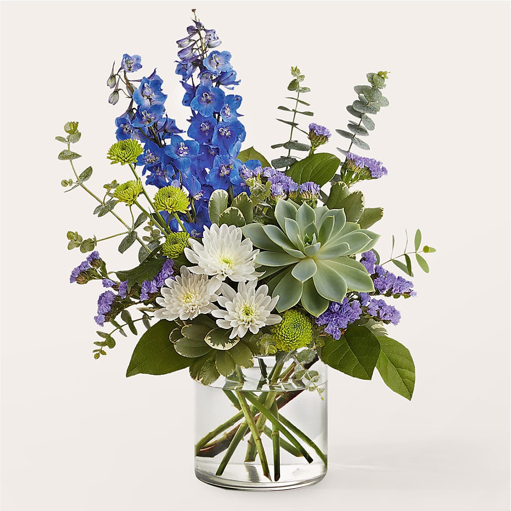 Cerulean Waves Bouquet – Secret Garden By Leo, Chicago IL