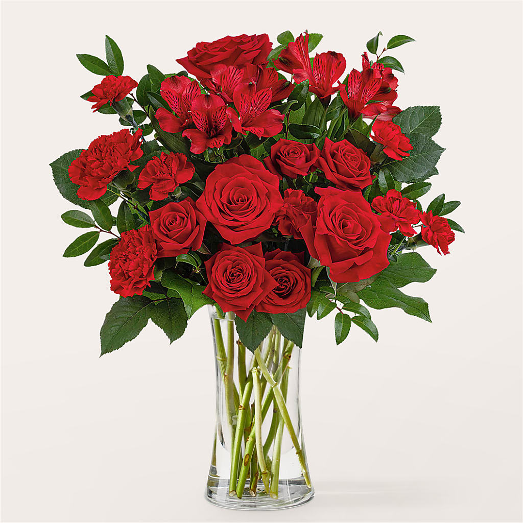Brilliant Ruby Bouquet – Secret Garden By Leo, Chicago IL