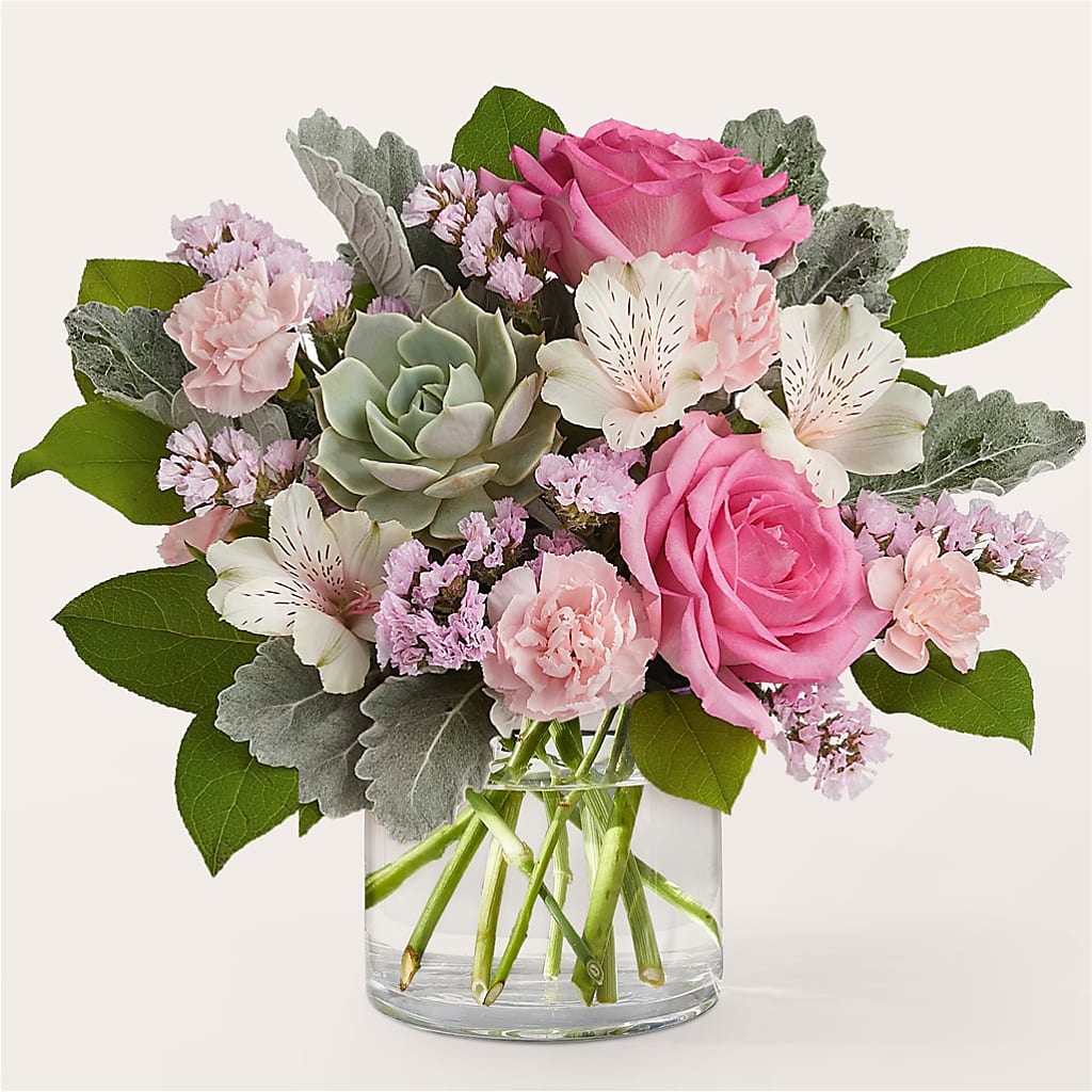 Dusty Rose Bouquet – Secret Garden By Leo, Chicago IL