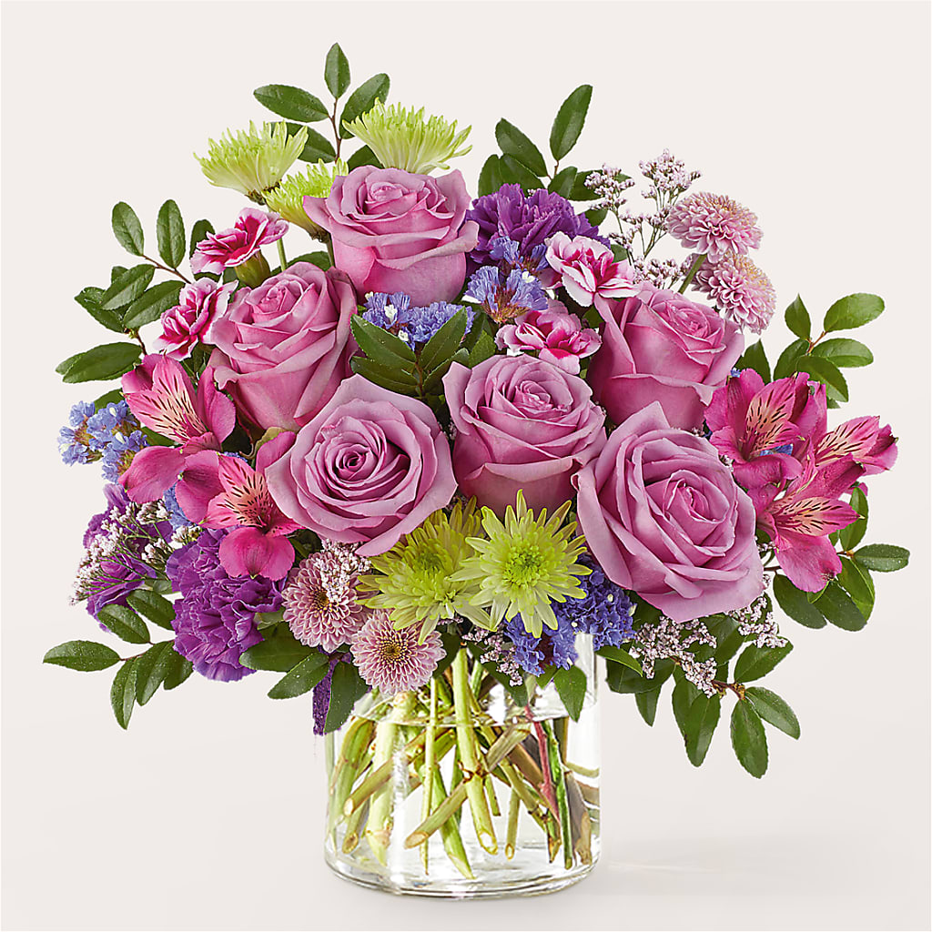 Glass Half Full Bouquet – Secret Garden By Leo, Chicago IL