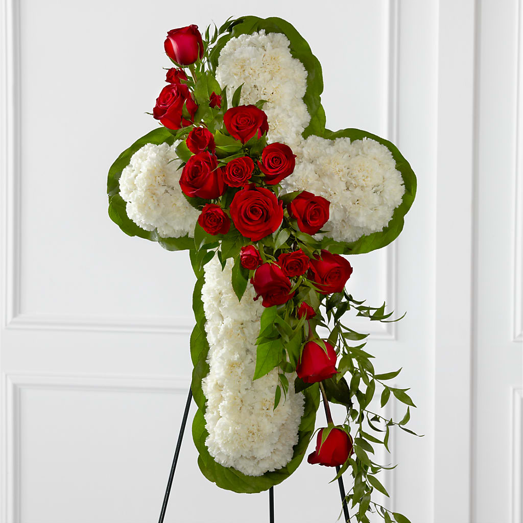 Floral Cross Easel – Secret Garden By Leo, Chicago IL