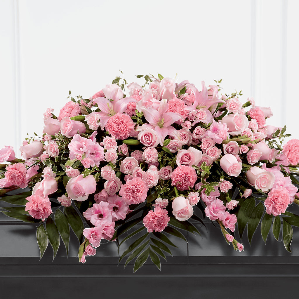 Garden of Comfort Casket Spray (Standard) – Secret Garden By Leo, Chicago IL