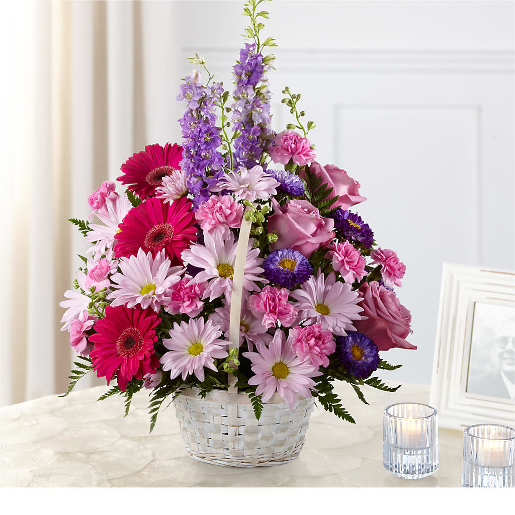 Pastel Peace Basket – Secret Garden By Leo, Chicago IL