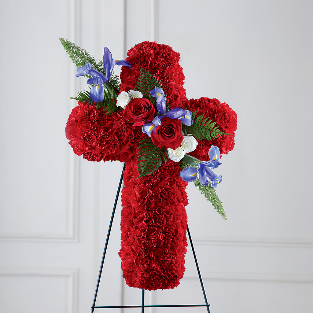 Faithful Hero Floral Cross – Secret Garden By Leo, Chicago IL