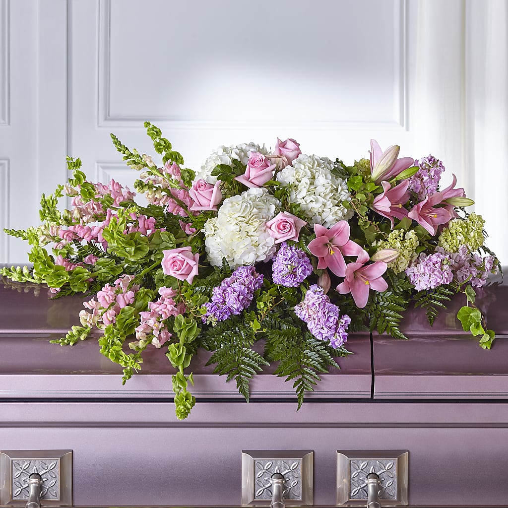 Life's Gratitude Casket Spray – Secret Garden By Leo, Chicago IL