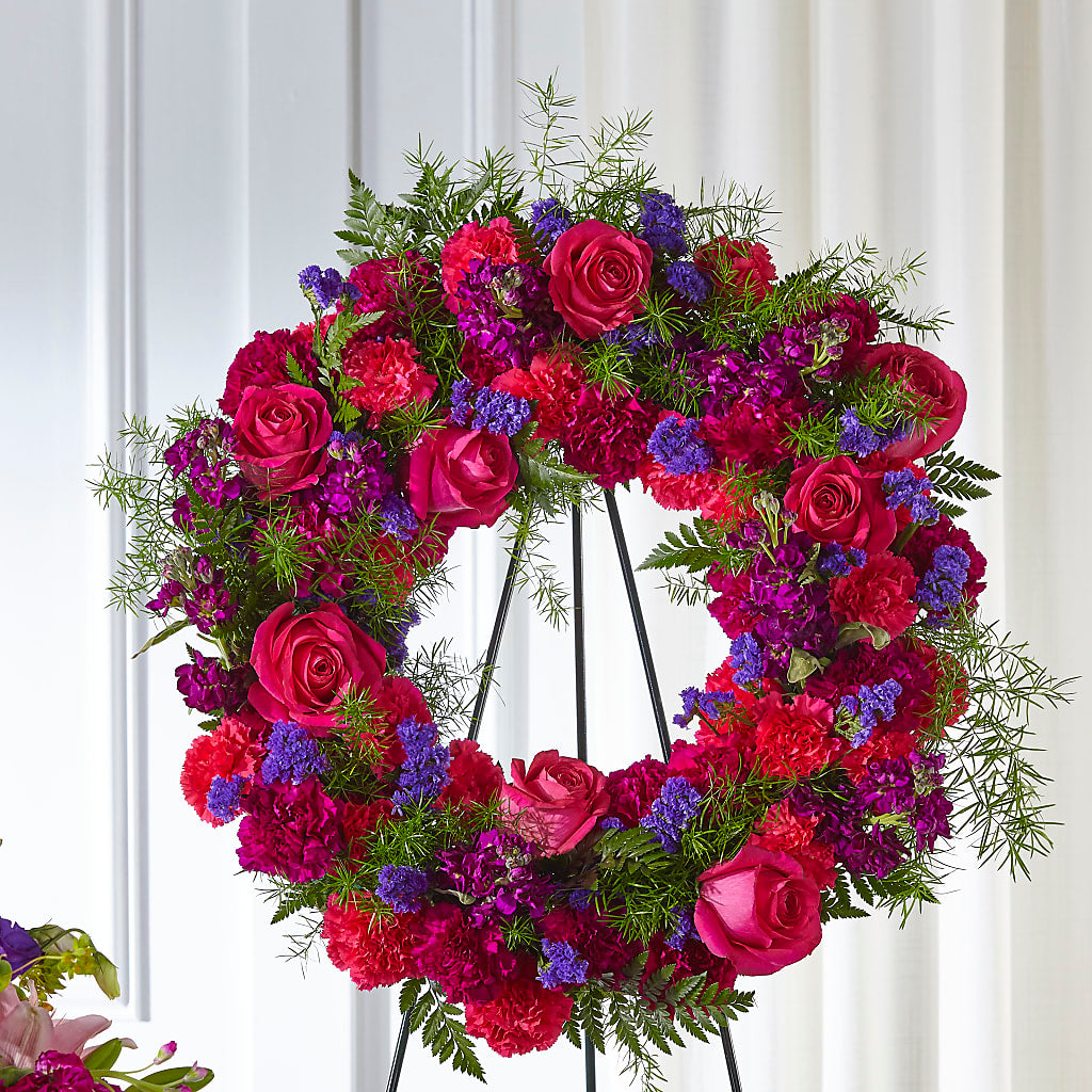 Calming Colors Wreath – Secret Garden By Leo, Chicago IL
