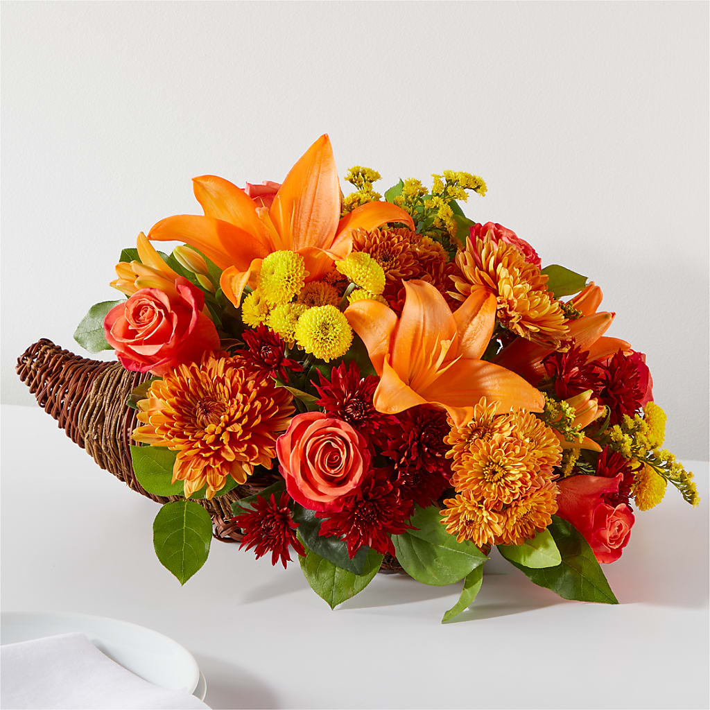 Bouquet of Blessings Cornucopia – Secret Garden By Leo, Chicago IL