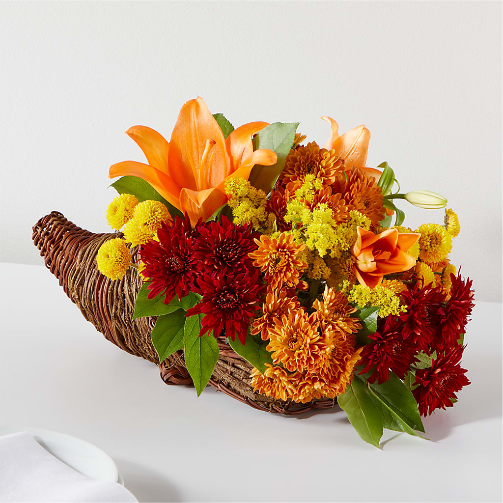 Bouquet of Blessings Cornucopia – Secret Garden By Leo, Chicago IL