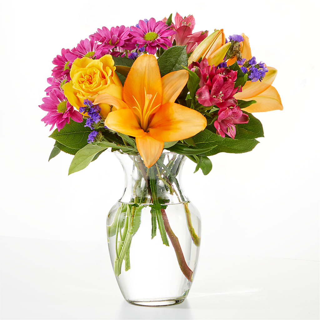 Colorful Visions Bouquet – Secret Garden By Leo, Chicago IL