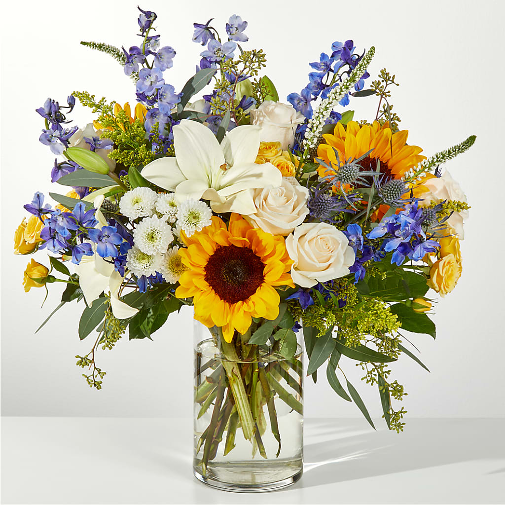 Wonderfully Sunny Bouquet – Secret Garden By Leo, Chicago IL