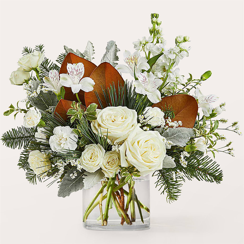 Fresh Snowfall Bouquet – Secret Garden By Leo, Chicago IL