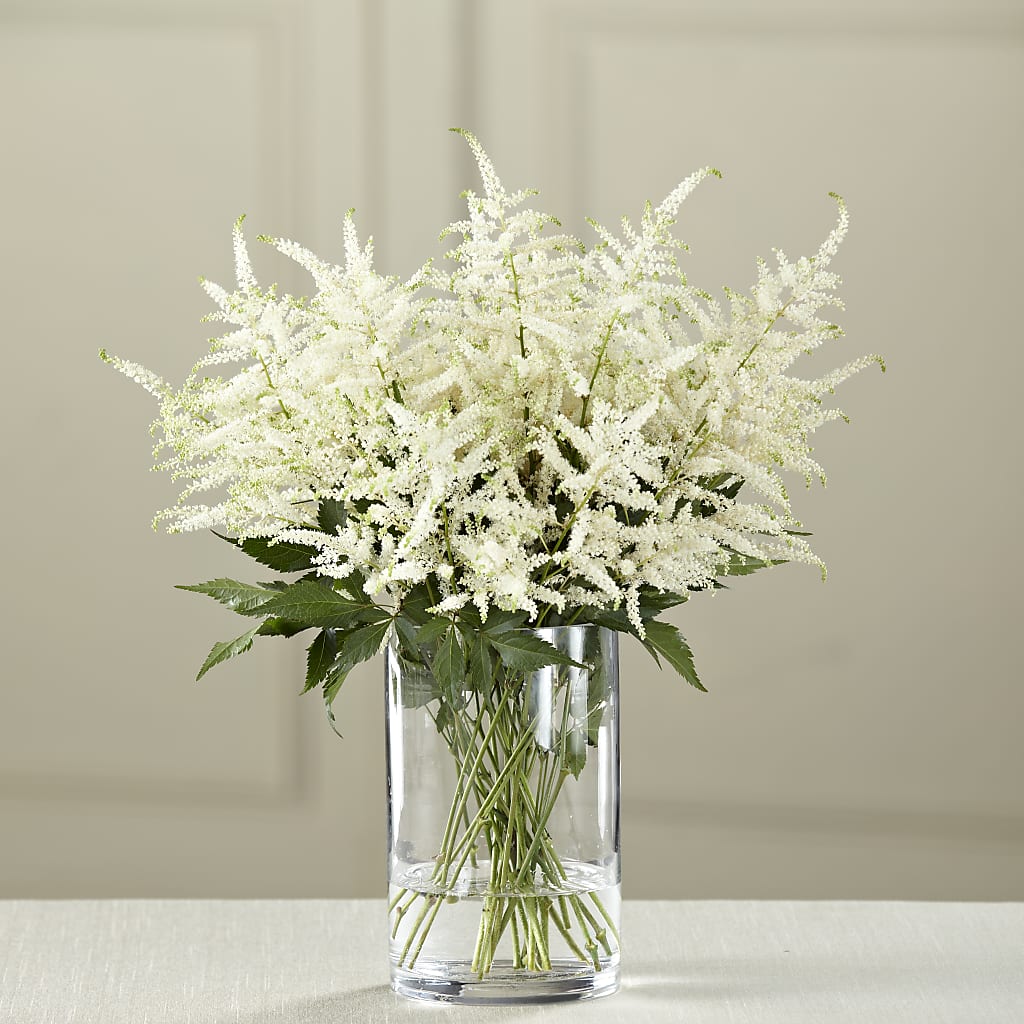 White Astilbe Bouquet – Secret Garden By Leo, Chicago IL