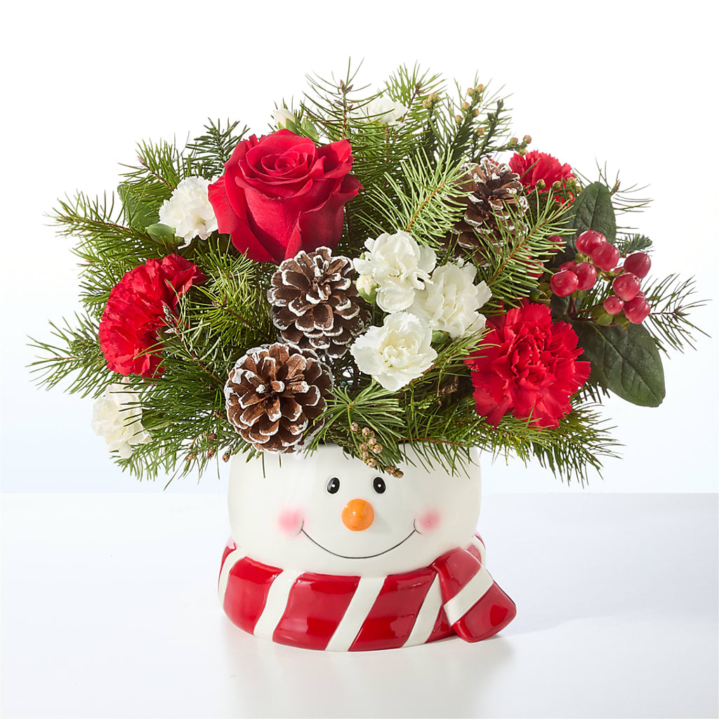 Jolly Snowman Bouquet –  Secret Garden By Leo, Chicago IL