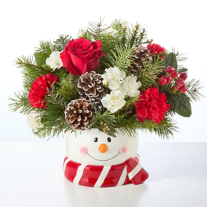 Jolly Snowman Bouquet –  Secret Garden By Leo, Chicago IL