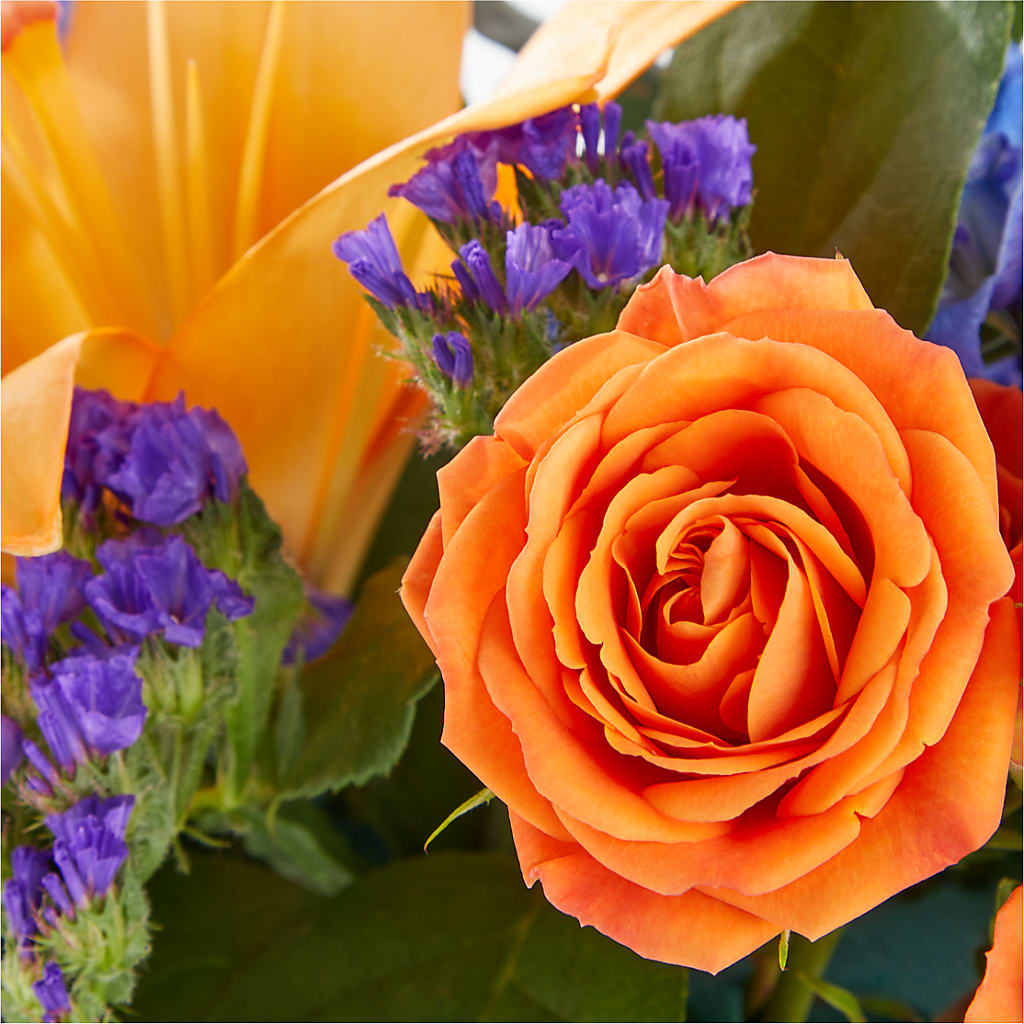 Radiant Citrus Box Bouquet –  Secret Garden By Leo, Chicago IL