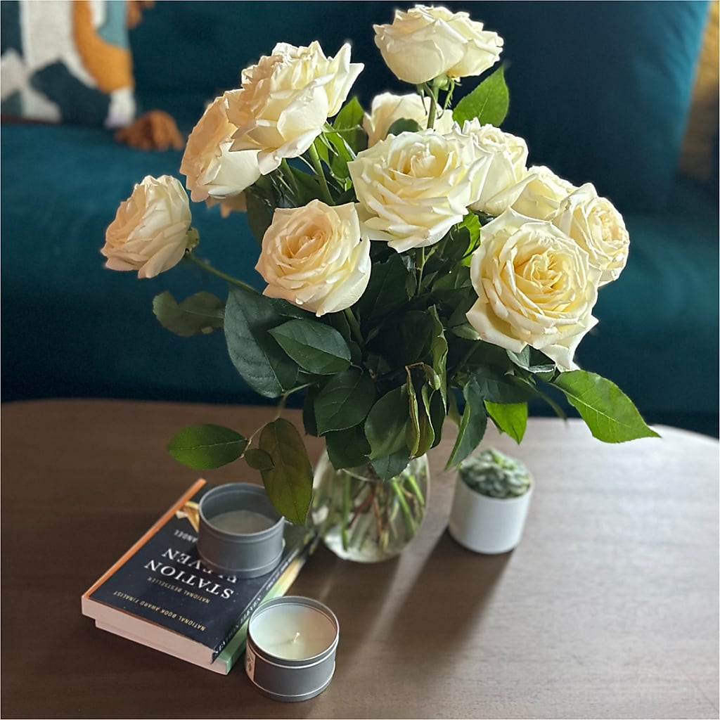 Long Stem Yellow Rose Bouquet –  Secret Garden By Leo, Chicago IL