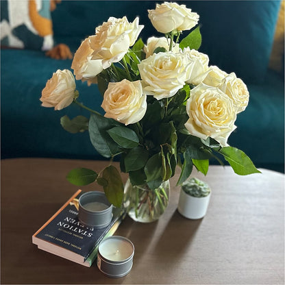 Long Stem Yellow Rose Bouquet –  Secret Garden By Leo, Chicago IL