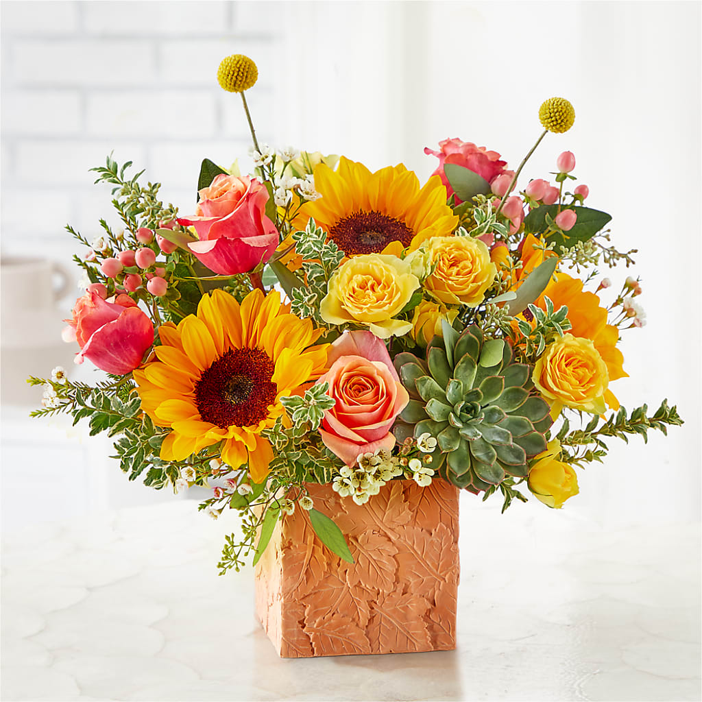 Sunflower Season Bouquet –  Secret Garden By Leo, Chicago IL