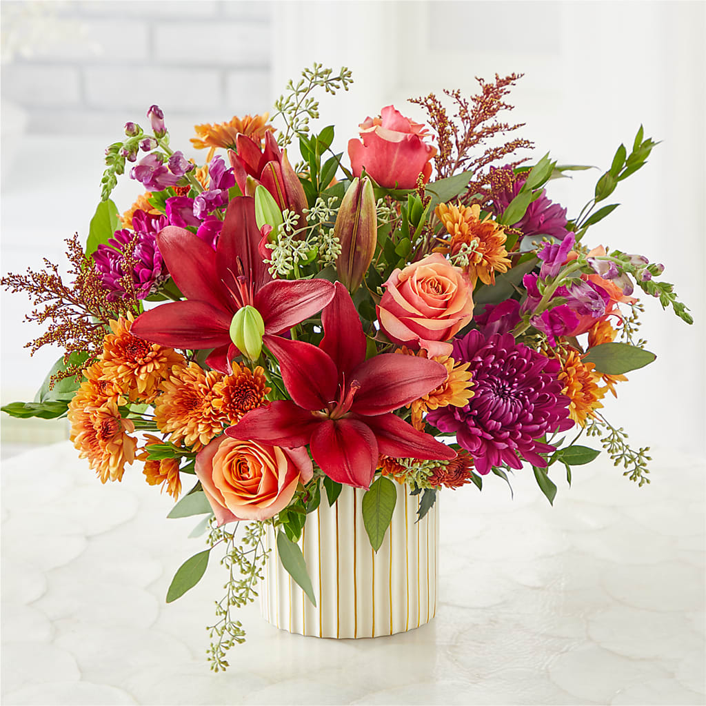Burgundy Landscape Bouquet –  Secret Garden By Leo, Chicago IL