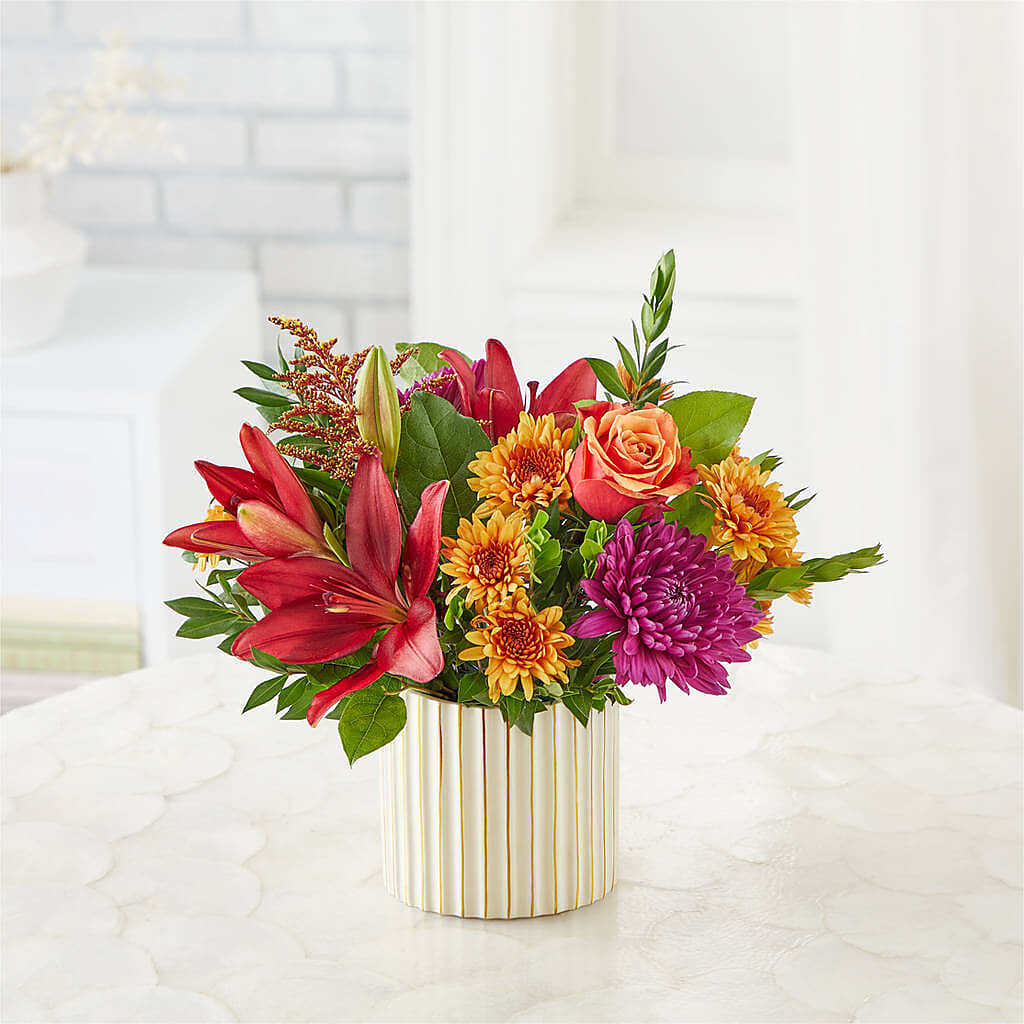 Burgundy Landscape Bouquet –  Secret Garden By Leo, Chicago IL