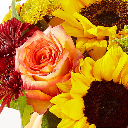 Golden Gourd Pumpkin Bouquet –  Secret Garden By Leo, Chicago IL