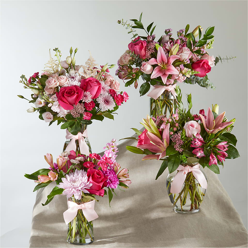 Pink Ribbon - A Florist Original –  Secret Garden By Leo, Chicago IL