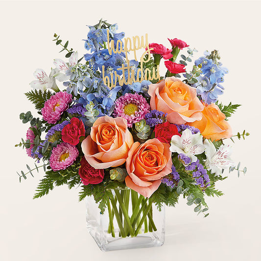 Birthday Bash Bouquet –  Secret Garden By Leo, Chicago IL