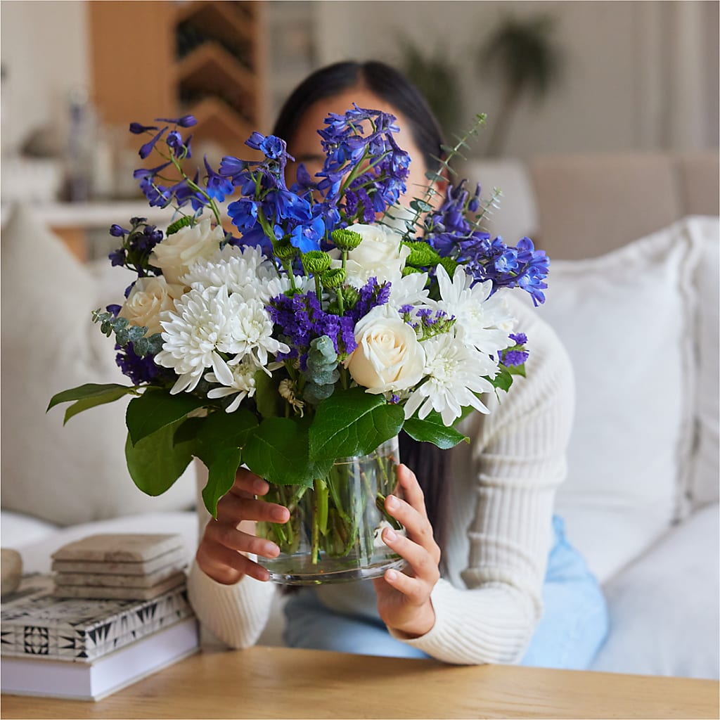 Cerulean Waves Bouquet –  Secret Garden By Leo, Chicago IL