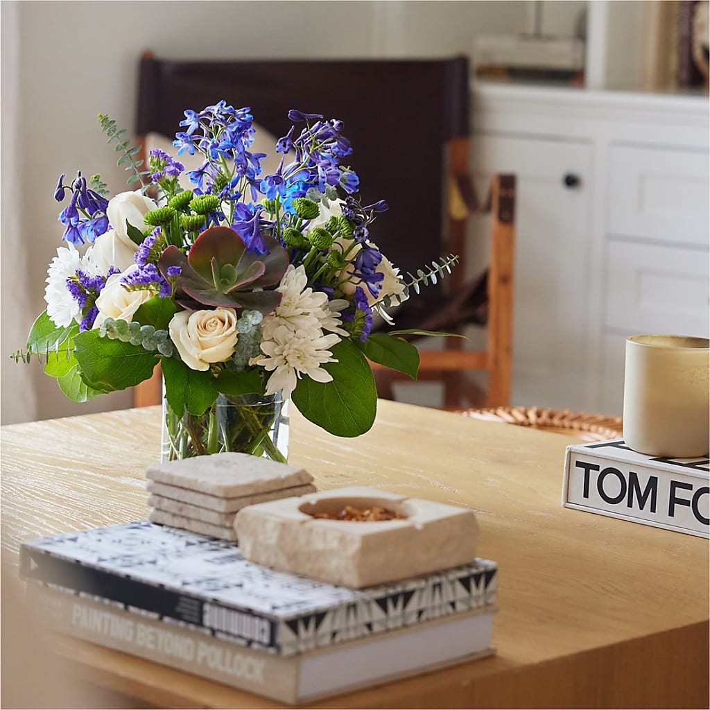 Cerulean Waves Bouquet –  Secret Garden By Leo, Chicago IL