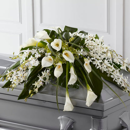 Angel Wings Casket Spray –  Secret Garden By Leo, Chicago IL