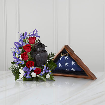 Patriotic Tribute Arrangement –  Secret Garden By Leo, Chicago IL