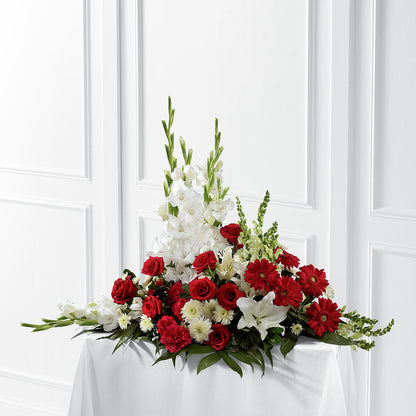 Crimson & White Arrangement –  Secret Garden By Leo, Chicago IL