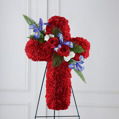 Faithful Hero Floral Cross –  Secret Garden By Leo, Chicago IL