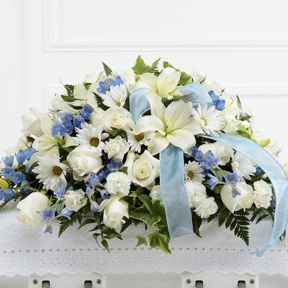 Tender Treasure Casket Spray –  Secret Garden By Leo, Chicago IL