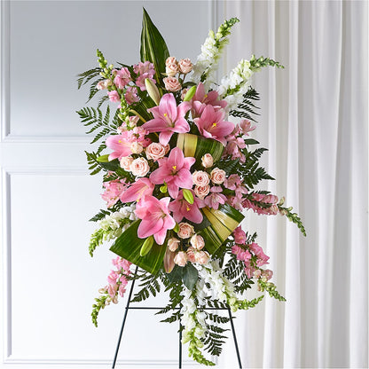 Elegant Embrace Standing Spray –  Secret Garden By Leo, Chicago IL