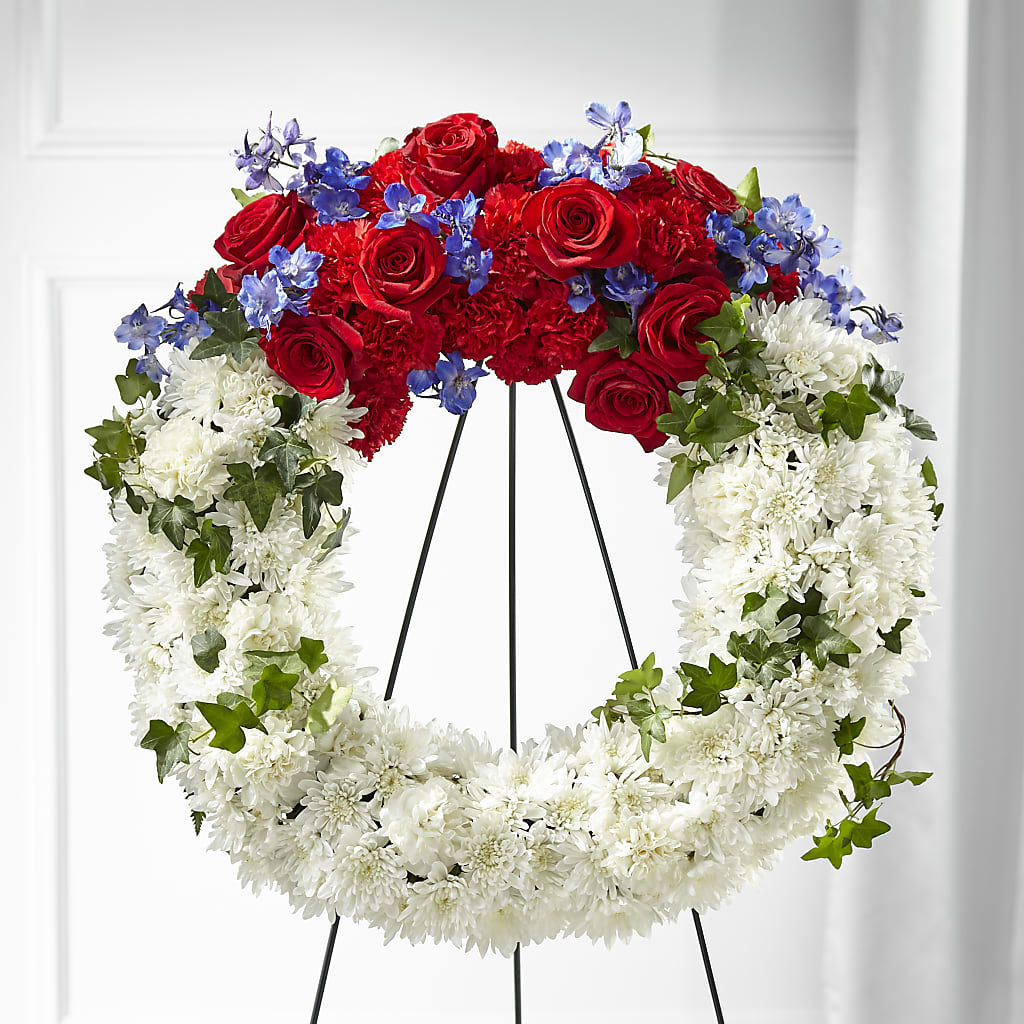 Patriotic Passion Wreath –  Secret Garden By Leo, Chicago IL