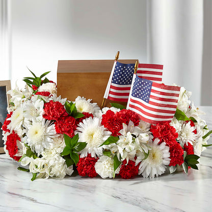 Spirit of Patriotism Cremation Adornment –  Secret Garden By Leo, Chicago IL