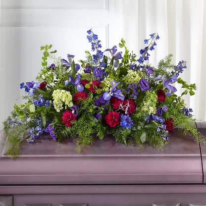 Always Treasured Casket Spray –  Secret Garden By Leo, Chicago IL