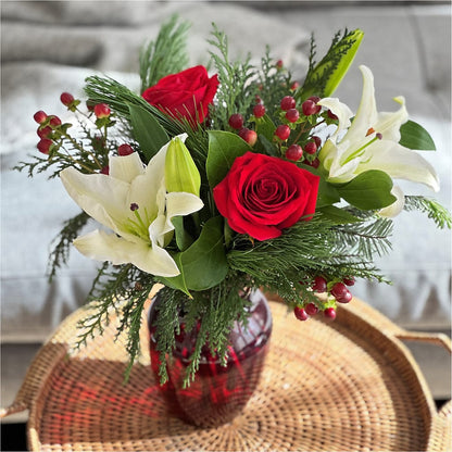 Evergreen Delight Bouquet –  Secret Garden By Leo, Chicago IL
