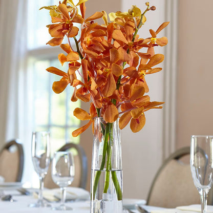 Orange Mokara Bud Vase –  Secret Garden By Leo, Chicago IL
