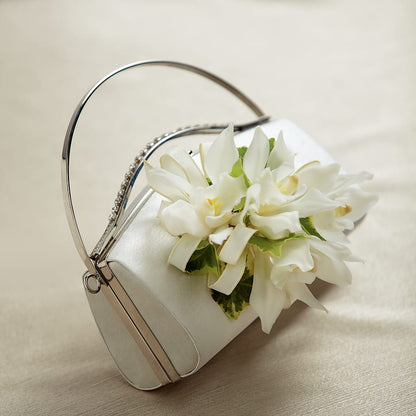 White Purse Decor –  Secret Garden By Leo, Chicago IL