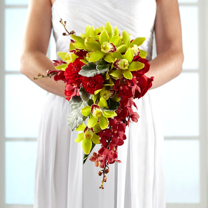 Elegant Orchid Bouquet –  Secret Garden By Leo, Chicago IL