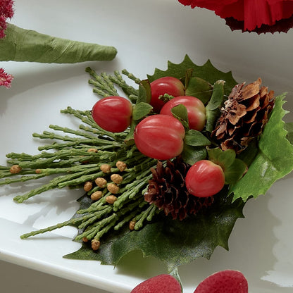 Red Berry Boutonniere –  Secret Garden By Leo, Chicago IL