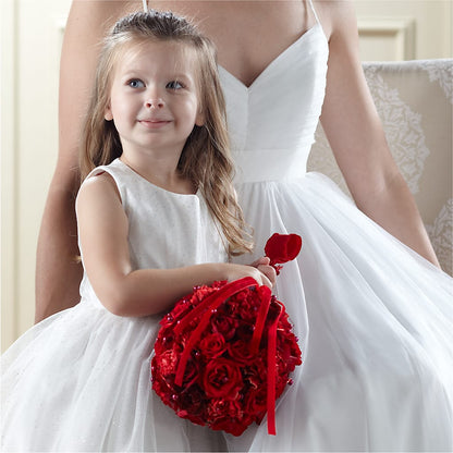 Pure at Heart Flower Girl Arrangement –  Secret Garden By Leo, Chicago IL