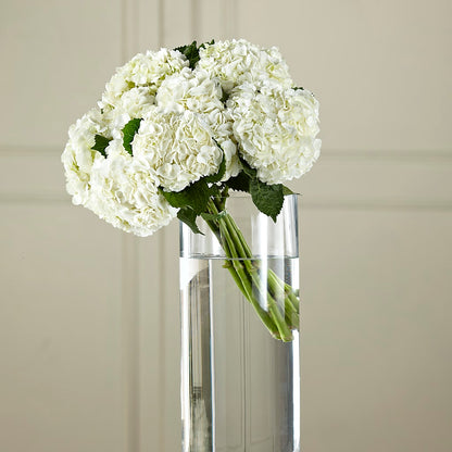 White Hydrangea Hand-Tied Bouquet –  Secret Garden By Leo, Chicago IL